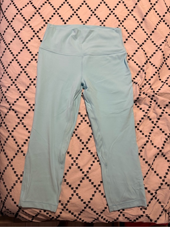 lululemon athletica Pants - Lululemon Double Align Mint Blue Cropped Leggings